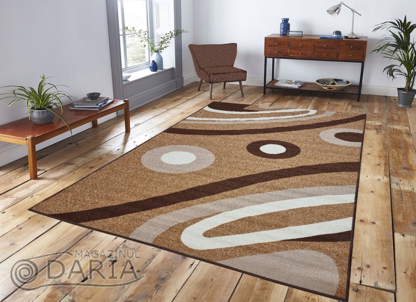 Covor tip mochetă ERIKA 8025 camel