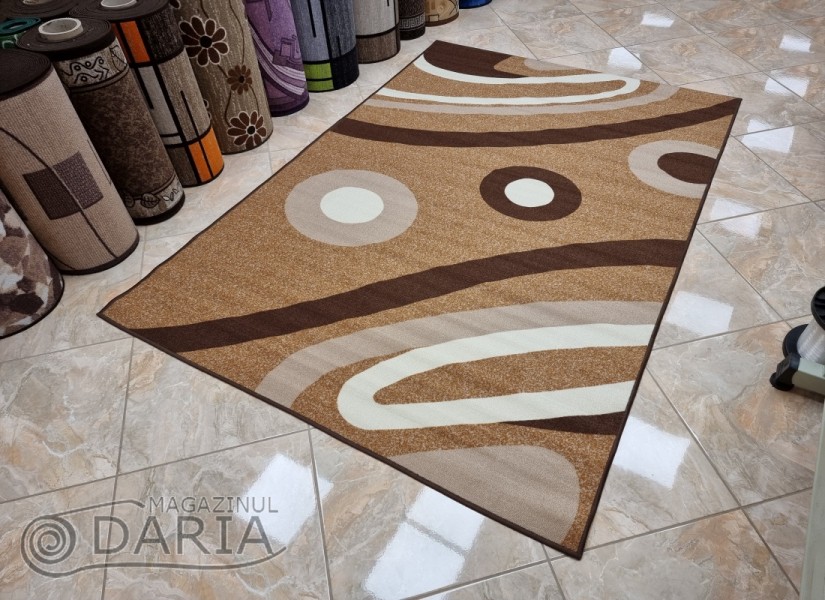 Covor tip mochetă ERIKA 8025 camel