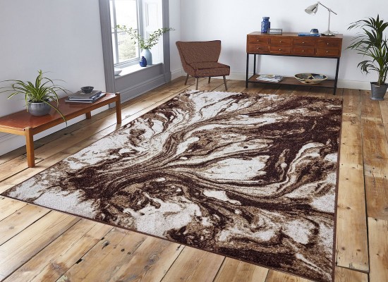 Covor tip mochetă ERIKA 8033 brown