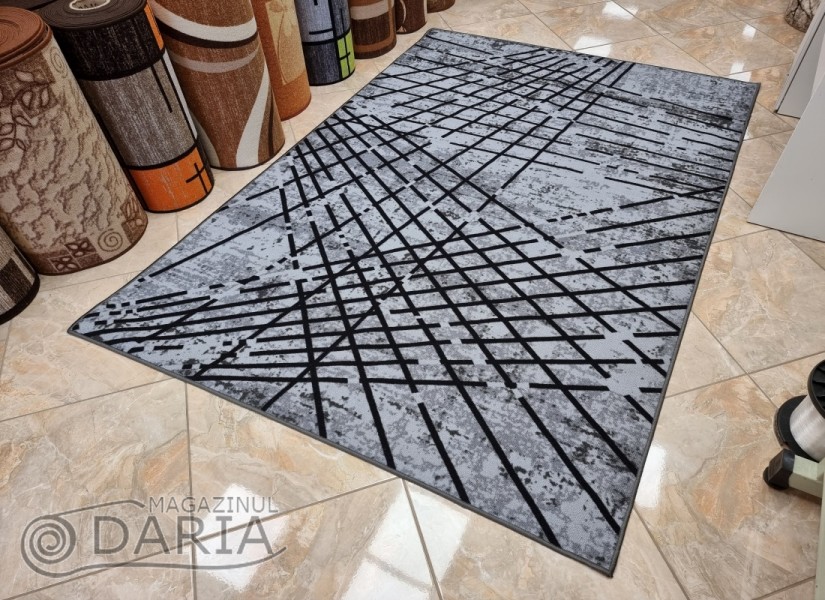 Covor tip mochetă ERIKA 8035 grey
