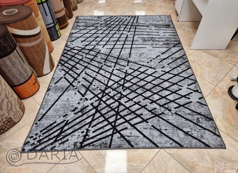 Covor tip mochetă ERIKA 8035 grey