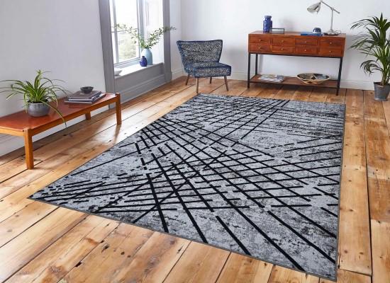 Covor tip mochetă ERIKA 8035 grey