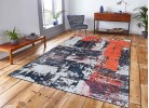 Covor tip mochetă REGAL 7011 grey/orange