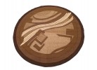 Covor tip mochetă ERIKA 8079 brown rotund
