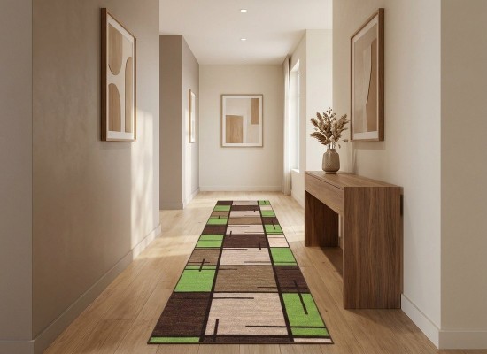 Traverse mocheta ERIKA 8010 beige/green