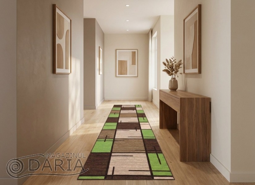 Traverse mocheta ERIKA 8010 beige/green