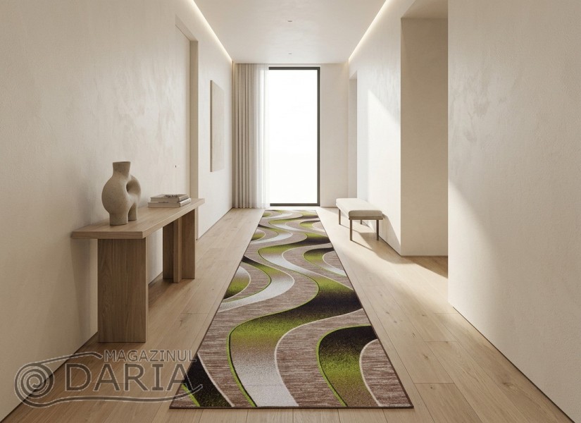 Traverse mocheta ERIKA 8012 beige/green