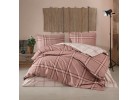 Lenjerie de pat ranforce Capela brown