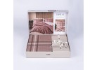 Lenjerie de pat ranforce Capela brown