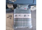 Lenjerie de pat ranforce Ocean blue