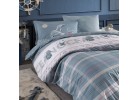 Lenjerie de pat ranforce Ocean blue