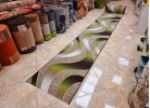 Traverse mocheta ERIKA 8012 beige/green