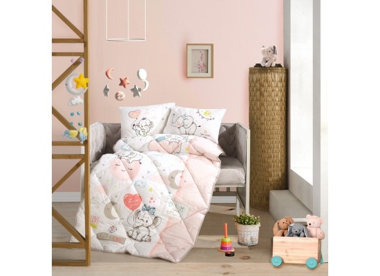 Set complet de lenjerie de pat pentru bebelusi Sweet dreams