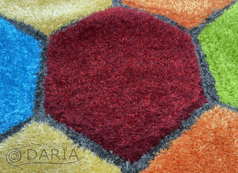 Covor 3D SHAGGY GRANDE 719 red