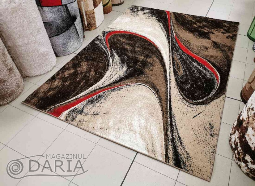 Covor MAGNOLIA 097 d.beige/red