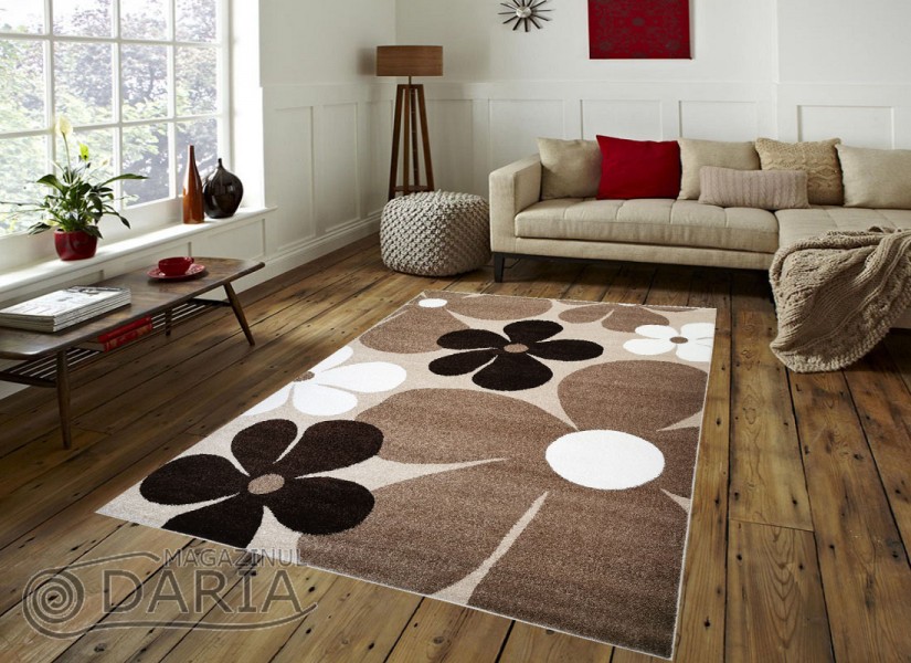 Covor MAGNOLIA 801 D.BEIGE/BROWN