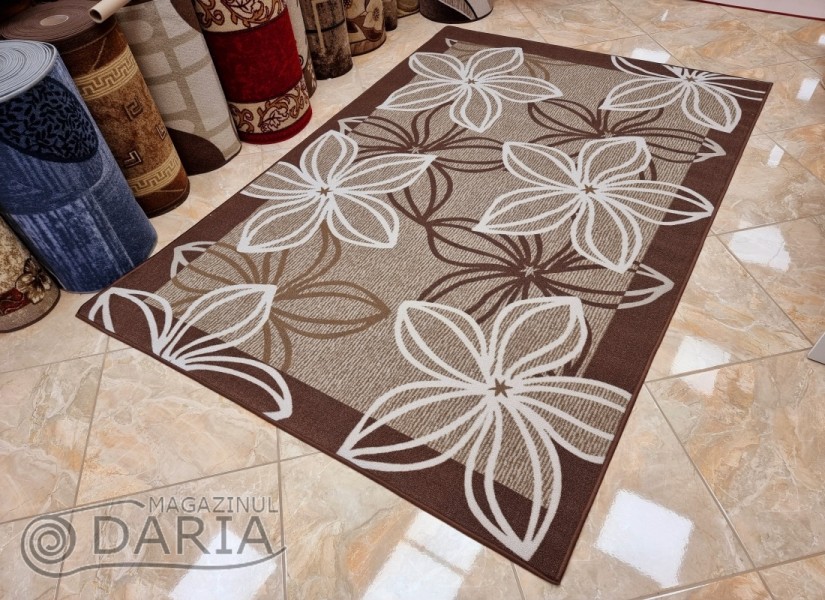 Covor tip mochetă ERIKA 8013 brown