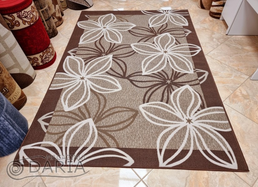 Covor tip mochetă ERIKA 8013 brown