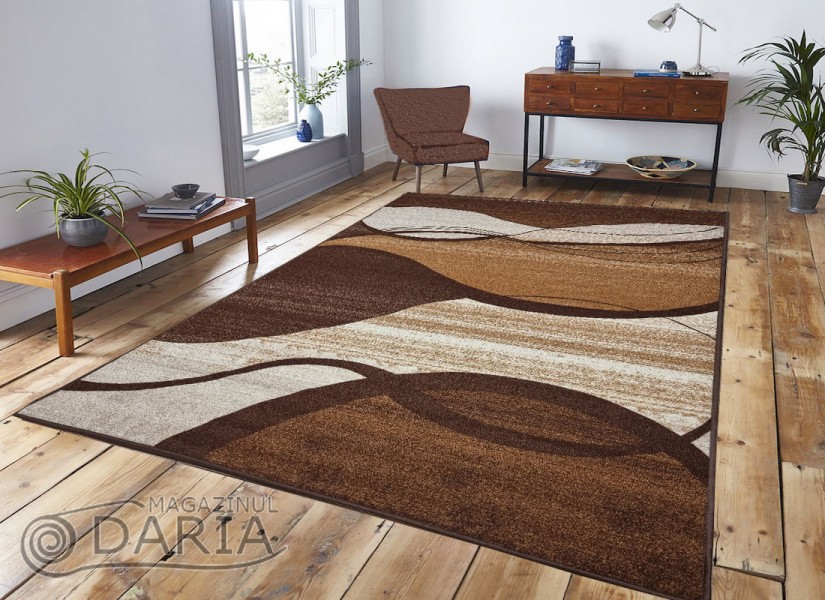 Covor tip mochetă ERIKA 8026 brown