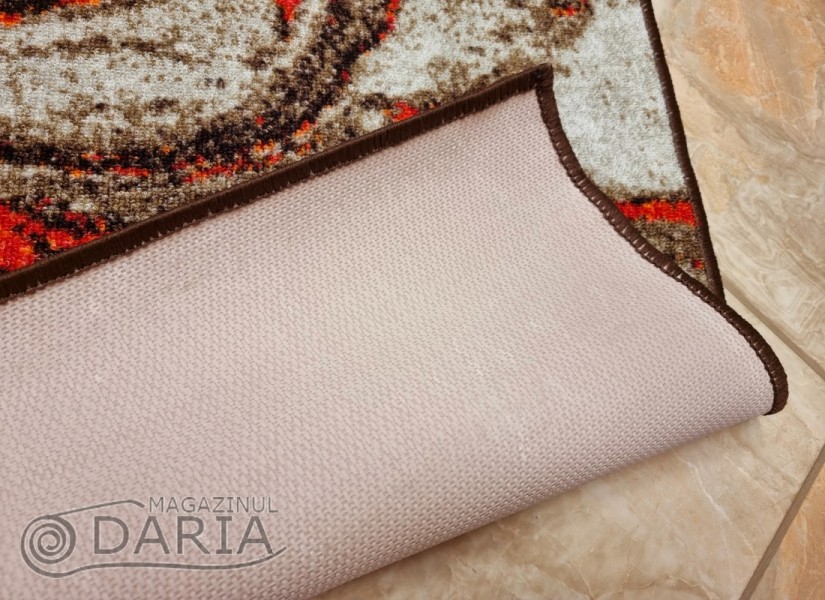 Covor tip mochetă ERIKA 8033 beige/orange