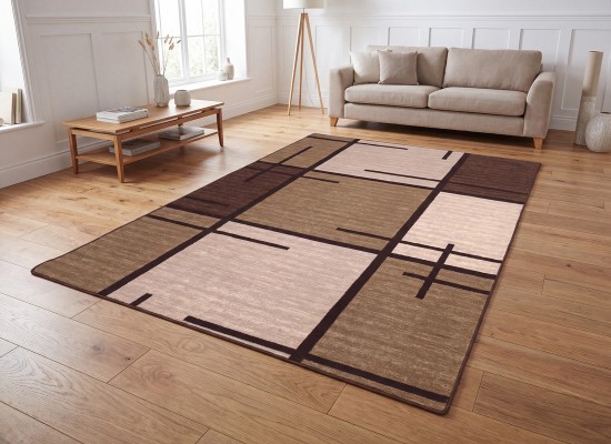Covor tip mochetă ERIKA 8010 brown