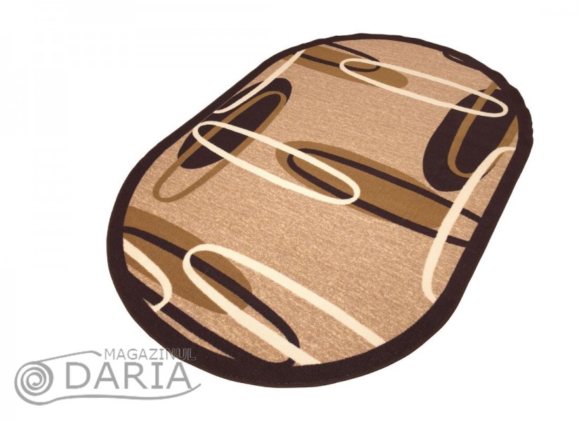 Covor tip mochetă ERIKA 8045 oval