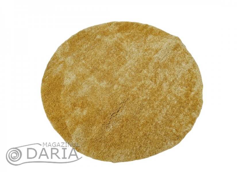 Covor 3D SHAGGY GRANDE yellow ROTUND