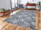 Covor tip mochetă PRESTIGE 4085 grey black