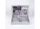 Lenjerie de pat ranforce Destin grey