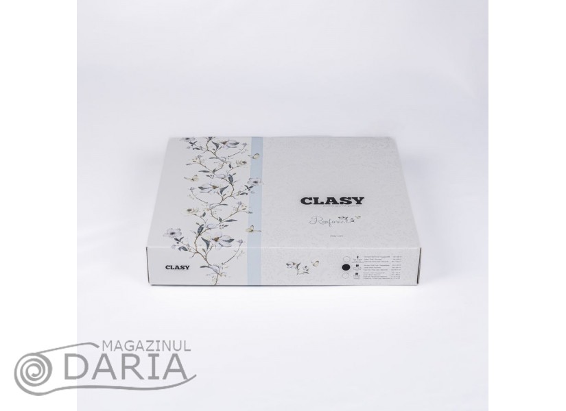 Lenjerie de pat ranforce Destin grey