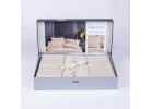 Lenjerie de pat Satin Stripe beige/cappuccino
