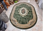 Covor Blue Stones 5261 GREEN OVAL
