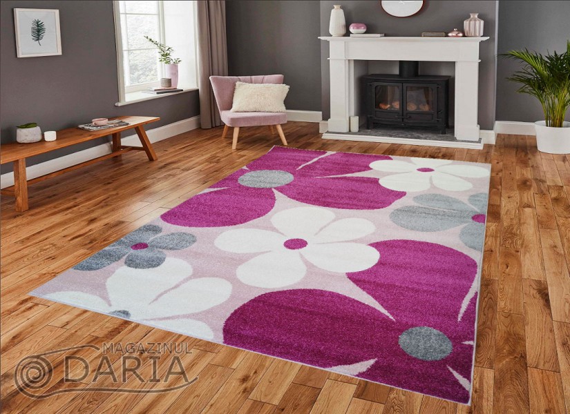Covor MAGNOLIA 801 lila/pink
