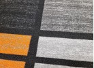 Covor tip mochetă ERIKA 8010 grey/orange