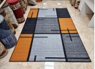 Covor tip mochetă ERIKA 8010 grey/orange