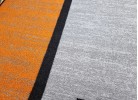 Covor tip mochetă ERIKA 8010 grey/orange