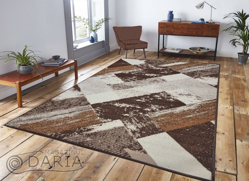 Covor tip mochetă ERIKA 8027 beige