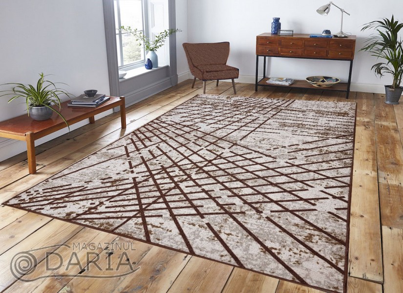 Covor tip mochetă ERIKA 8035 beige