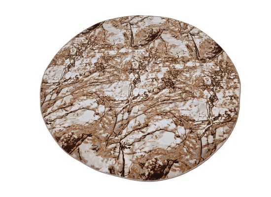 Covor tip mochetă COMFORT 5072 brown rotund
