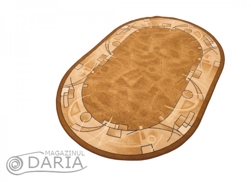 Covor tip mochetă ERIKA 8001 oval