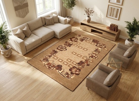 Covor tip mochetă ERIKA 8043 beige