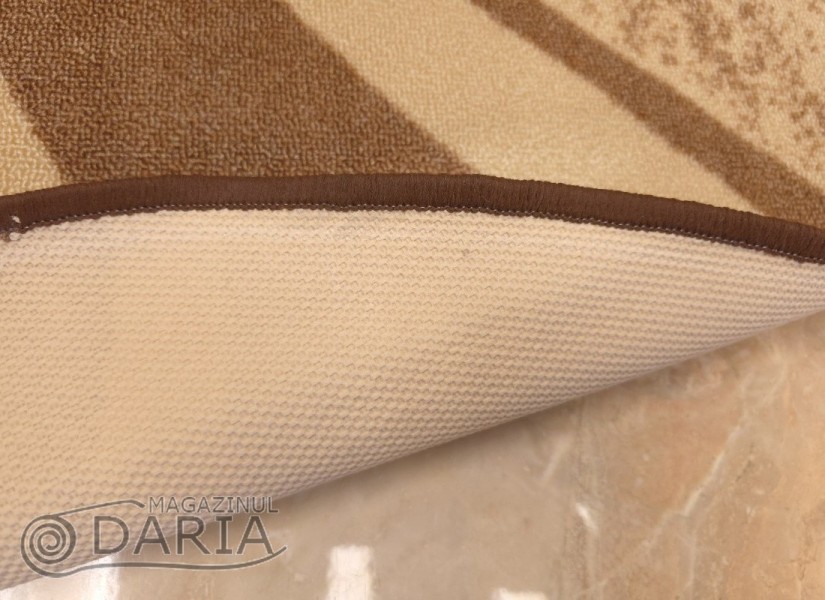 Covor tip mochetă ERIKA 8058 beige oval