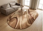 Covor tip mochetă ERIKA 8058 beige oval