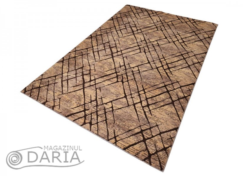 Covor tip mochetă PRESTIGE 4085 dark coffee
