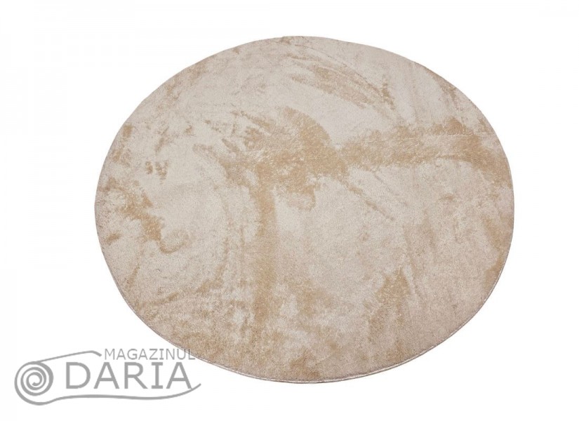 Covoare tip mocheta RELAX dark beige rotund