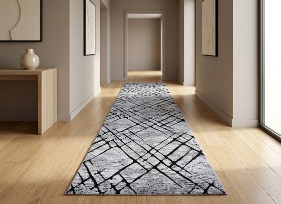 Traverse mochetă PRESTIGE 4085 grey black