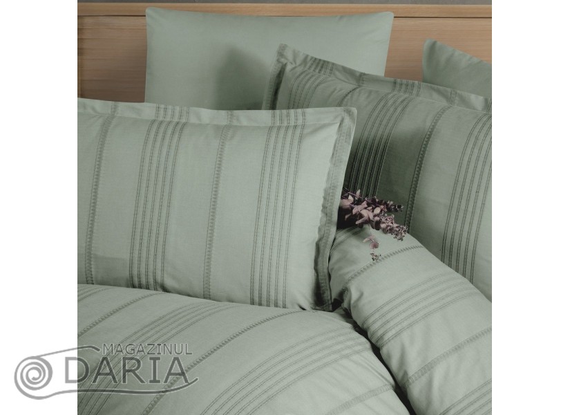 Ediție limitată set de pat Arakis tea green V8 din 100% bumbac ranforce
