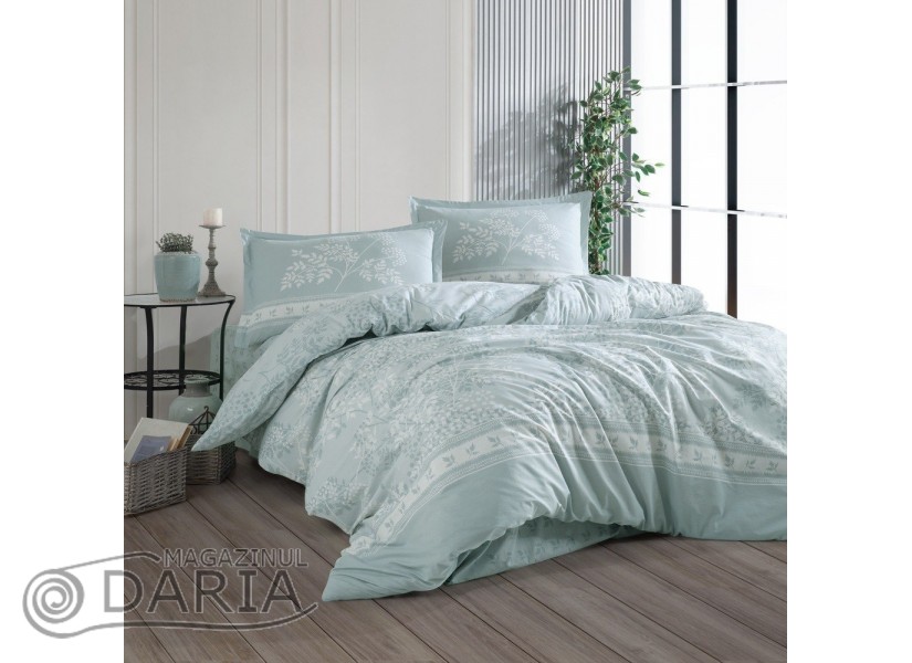 Lenjerie de pat ranforce Devlin mint