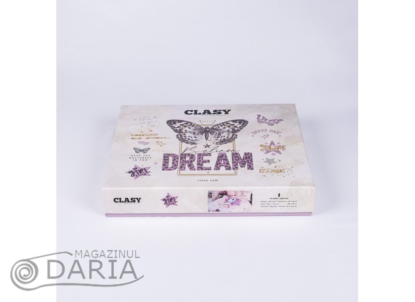 Lenjerie de pat ranforce Pink dreams powder