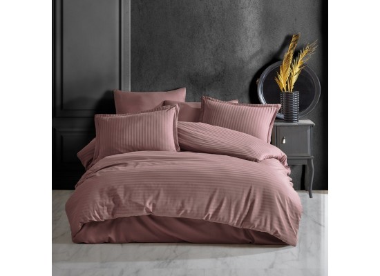 Lenjerie de pat Satin Stripe rose